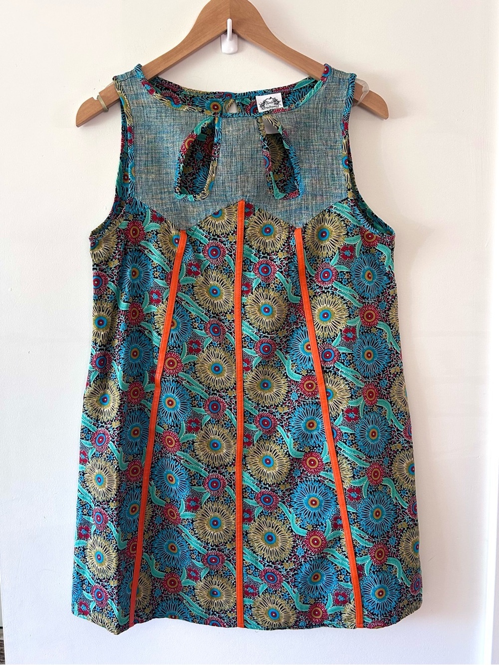 NUVULA Artsy Boho Colorful Lightweight Dress | Large